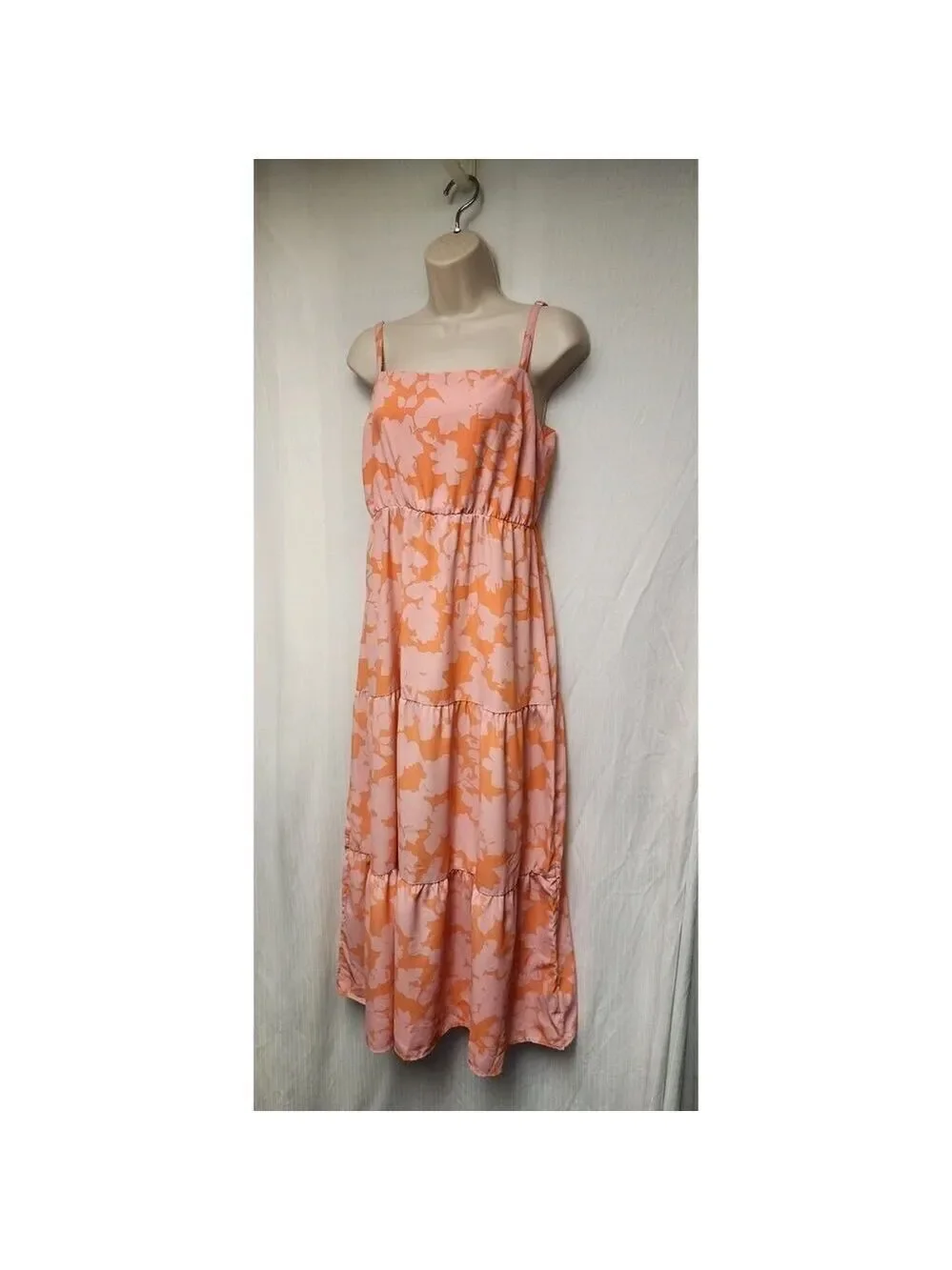 Social Standard by Sanctuary Ladies Floral Smocked Back Maxi Dress Size Large
